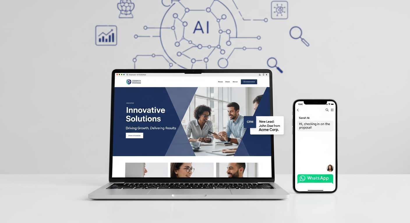 Smart Website and CRM Mockup
