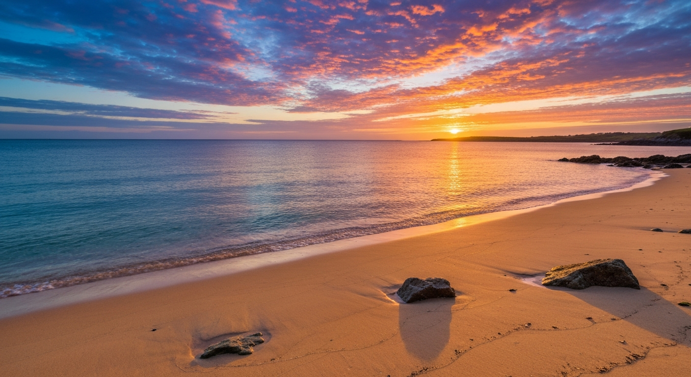 Coastal views at sunset