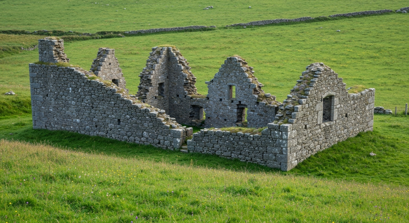 Roman ruins in Wales