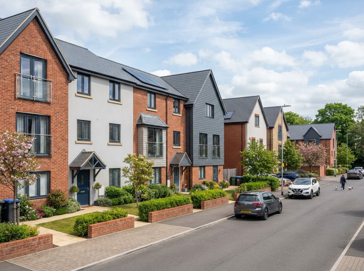 New build residential home under construction