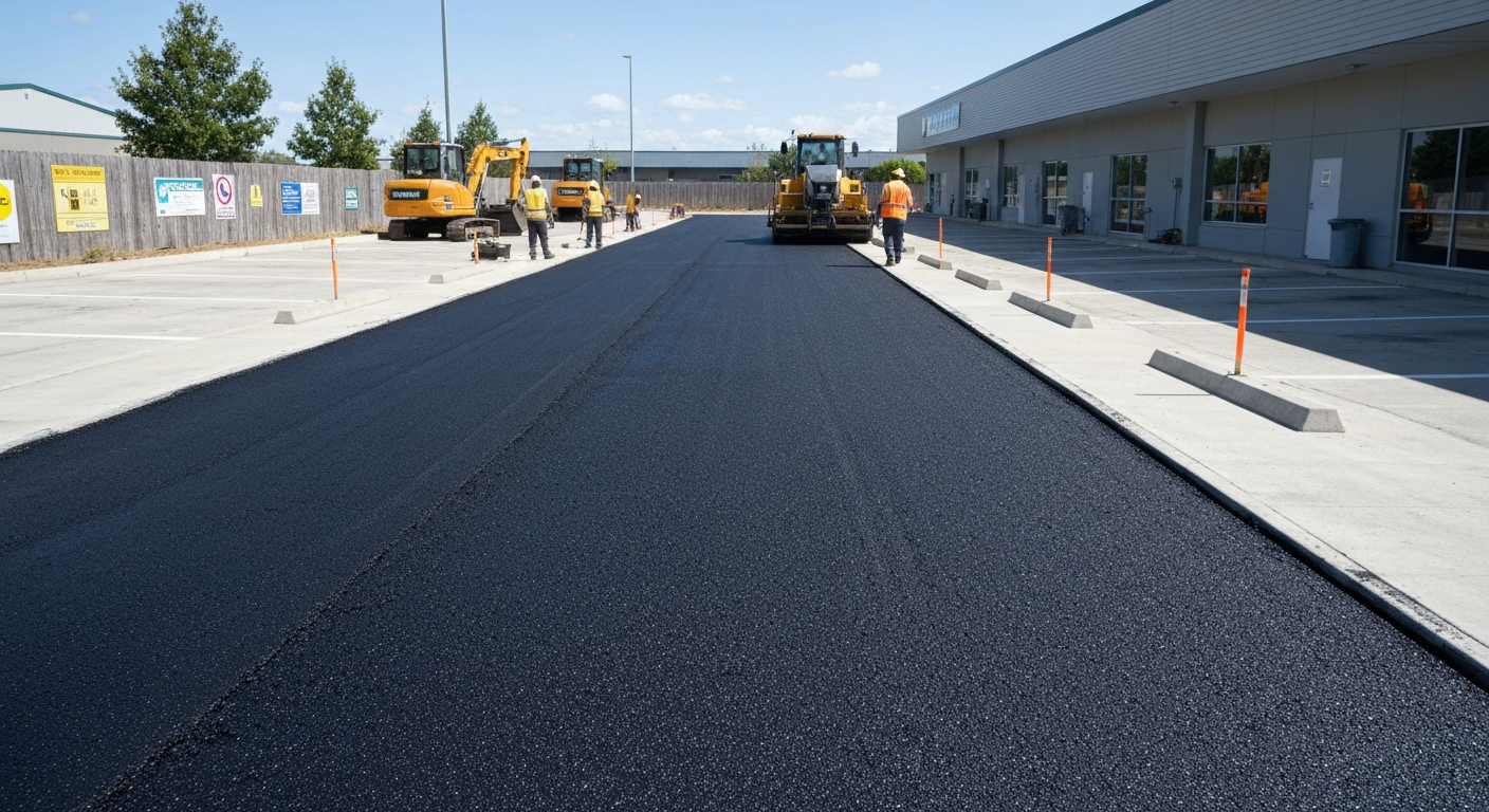 Commercial car park resurfacing project in Nottinghamshire — Paddway Roadworks