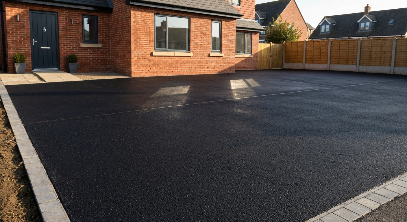 Residential tarmac driveway installation in Newark-on-Trent NG24 — Paddway Roadworks
