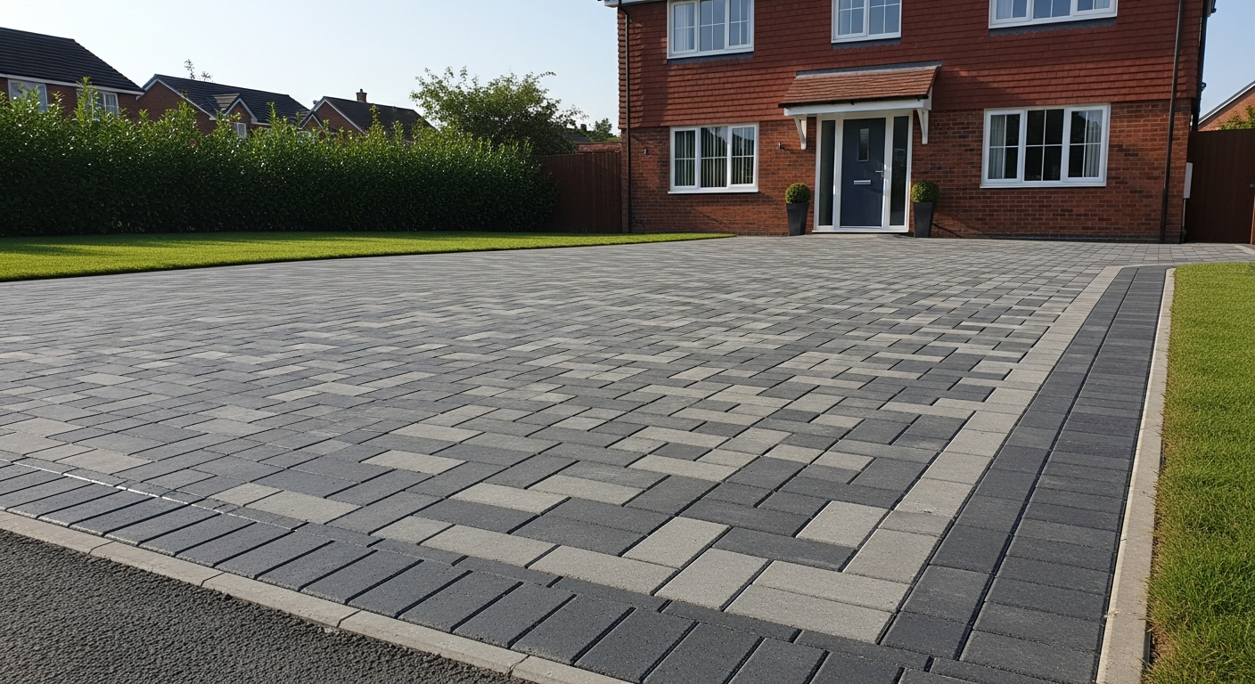Block paving driveway installed in Doncaster, South Yorkshire — Paddway Roadworks