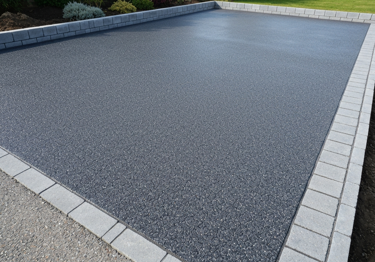 Resin bound driveway installation in Worksop, Nottinghamshire