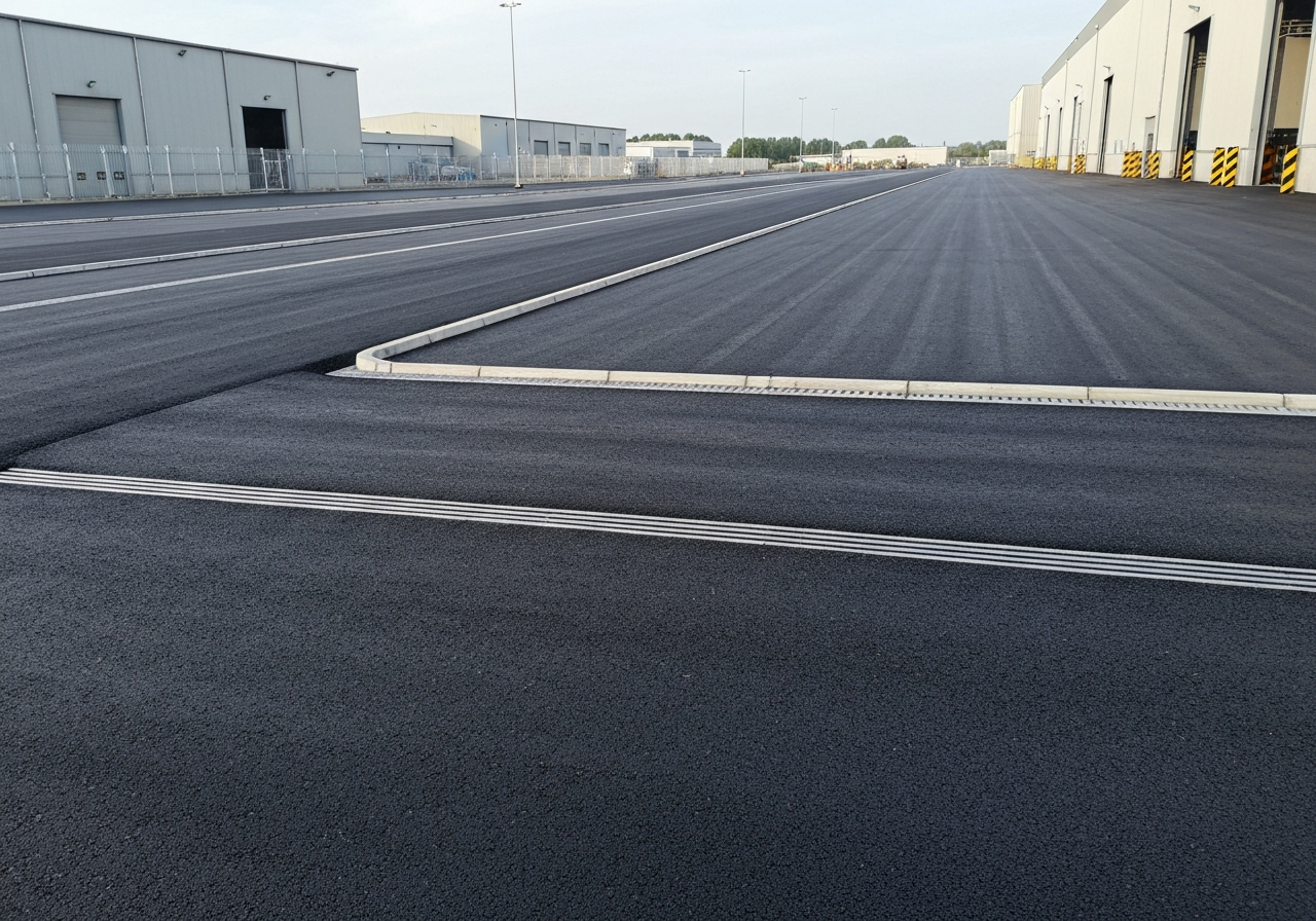 Industrial yard and HGV access road heavy-duty resurfacing — Paddway Roadworks
