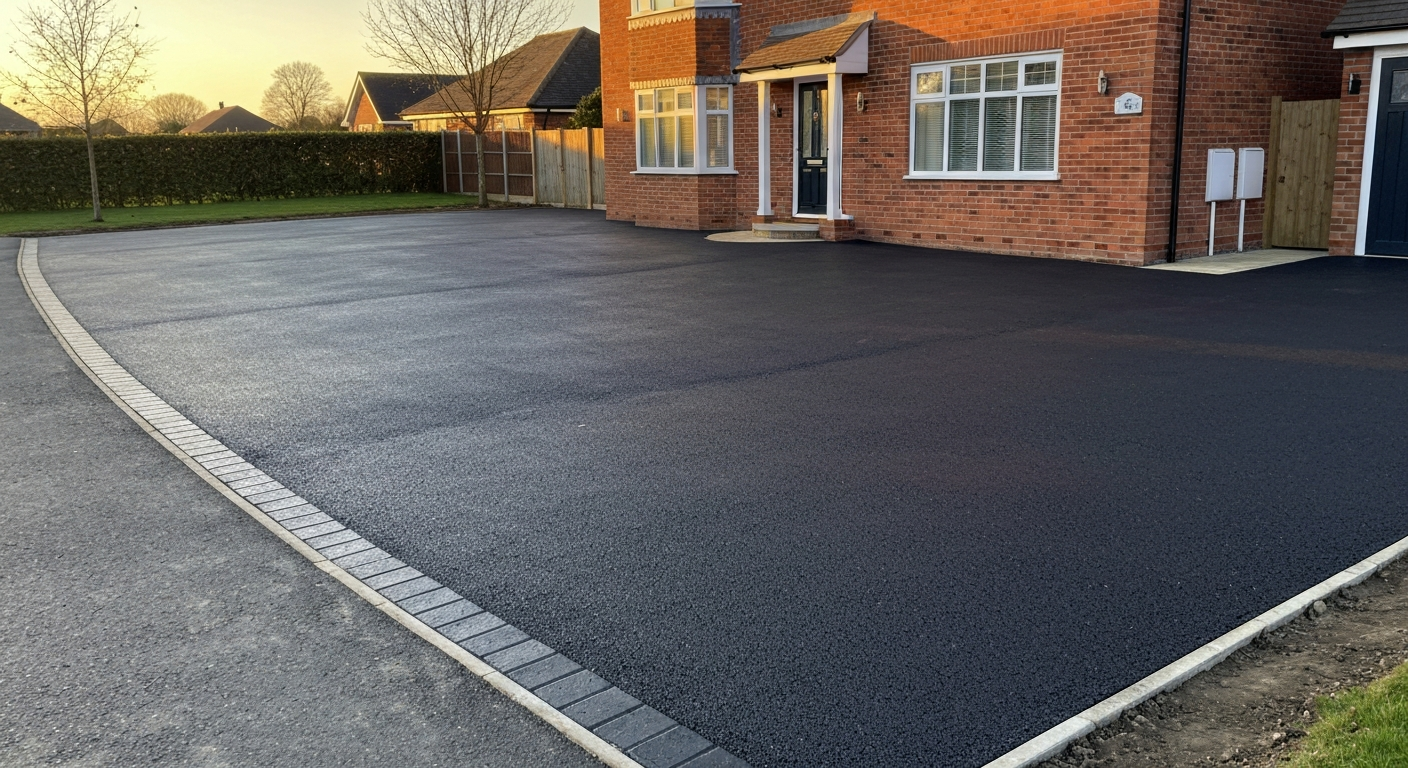 Tarmac driveway installation in Retford, Nottinghamshire — Paddway Roadworks home base on Trinity Fields Road