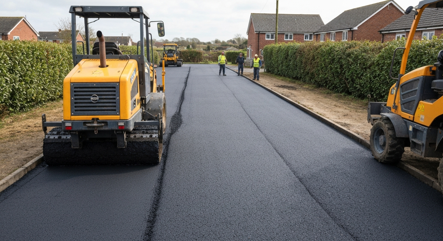 Tarmac driveway installation in Nottinghamshire by Paddway Roadworks, Retford