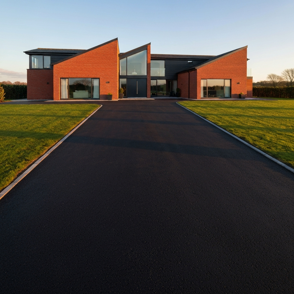 Completed tarmac driveway in Retford by Paddway Roadworks — 17 years of trade expertise