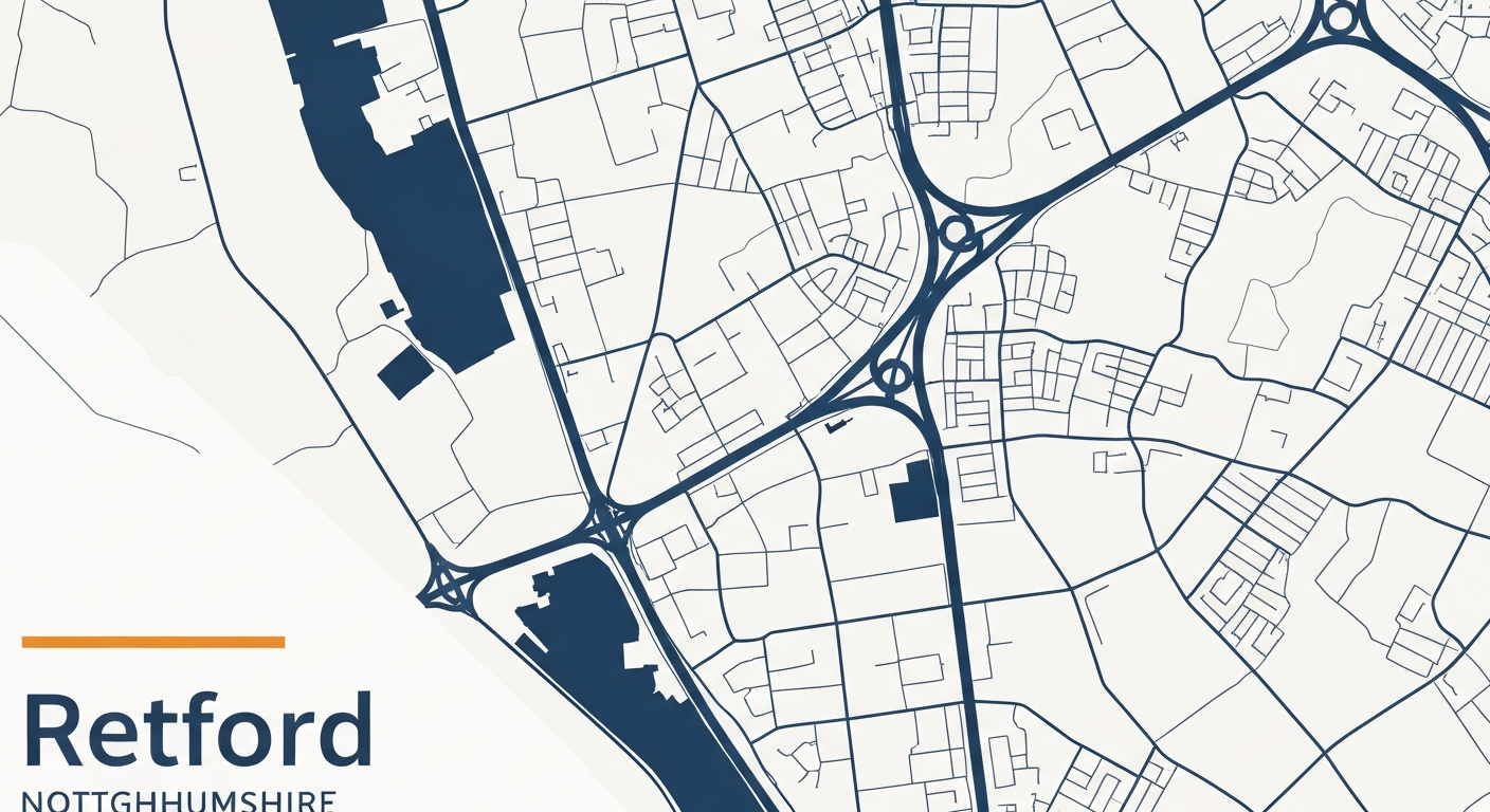 Paddway Roadworks HQ location — 11 Trinity Fields Road, Retford, Nottinghamshire DN22 8FU