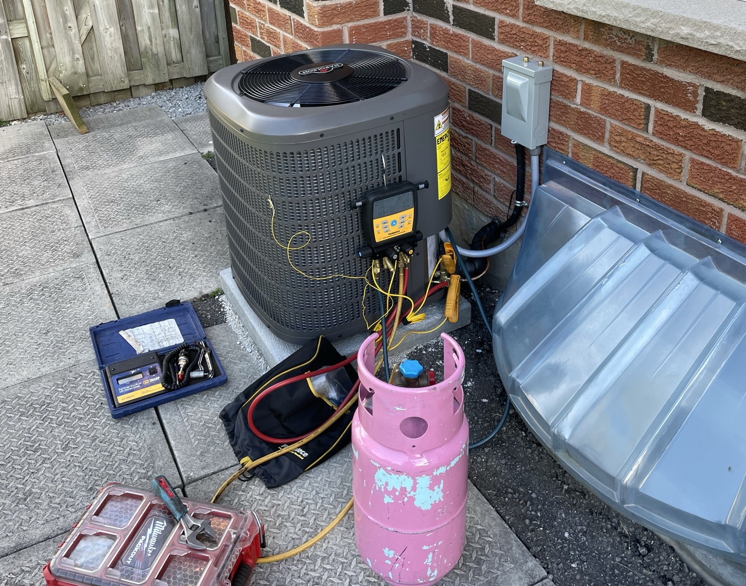 HVAC AC Unit Servicing
