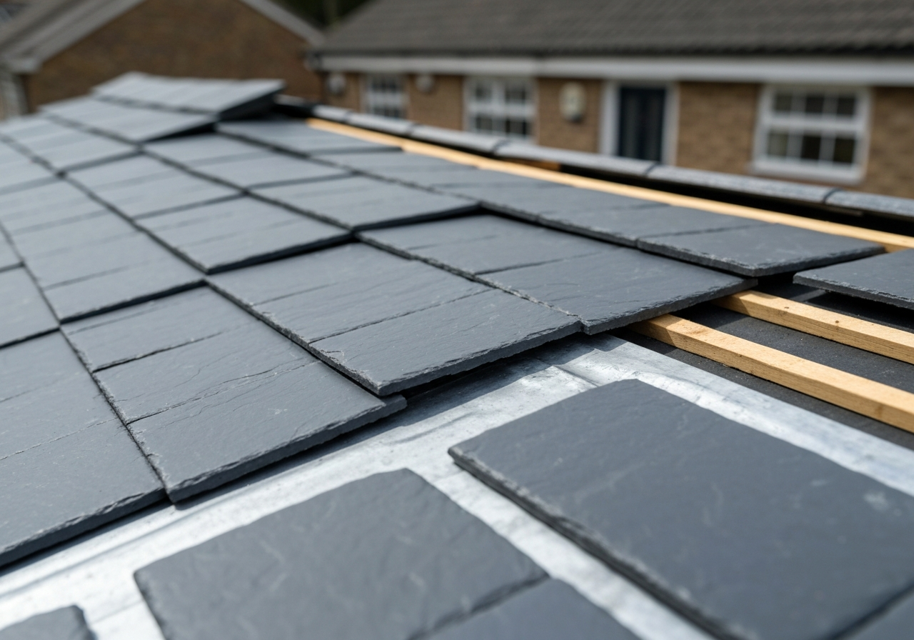 Roof repair work on a residential property in Coventry
