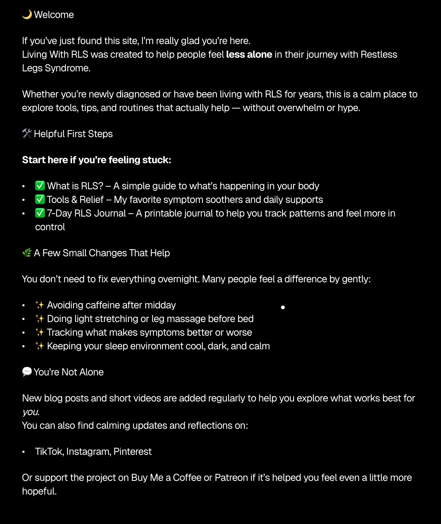 Start Here & Welcome