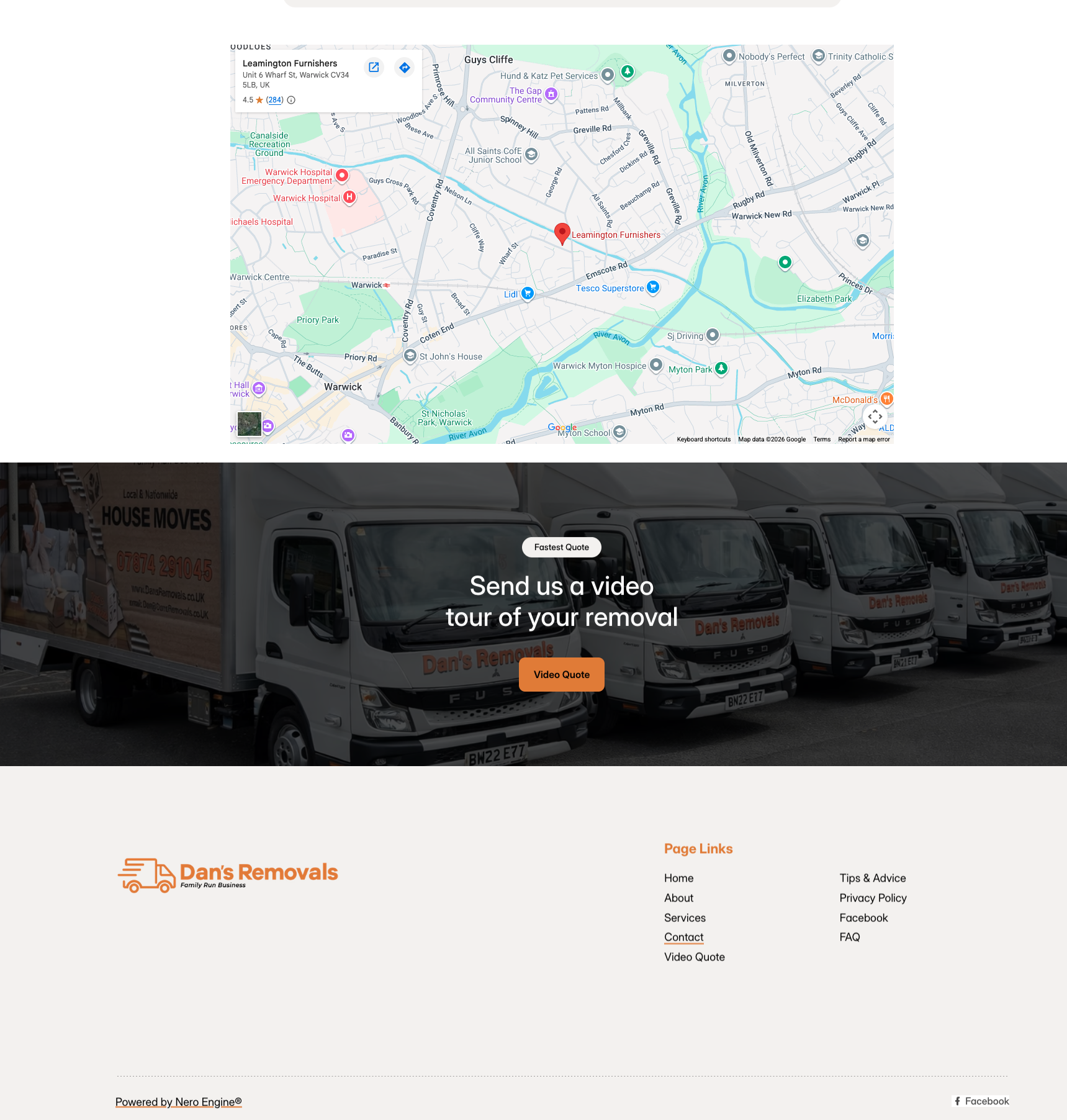 Dan's Removals After - Location & Video Quote