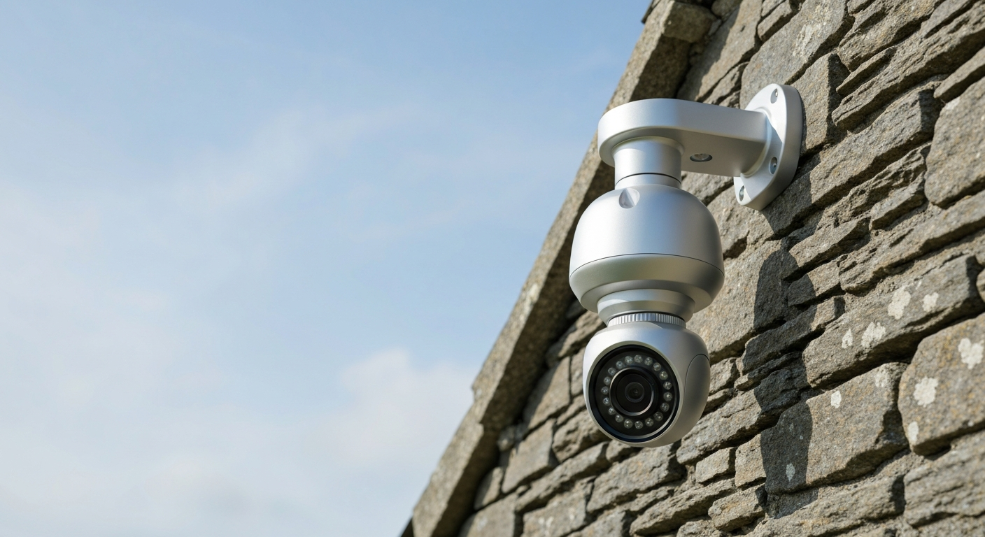 CCTV installation on farm property near Bodmin Moor Cornwall