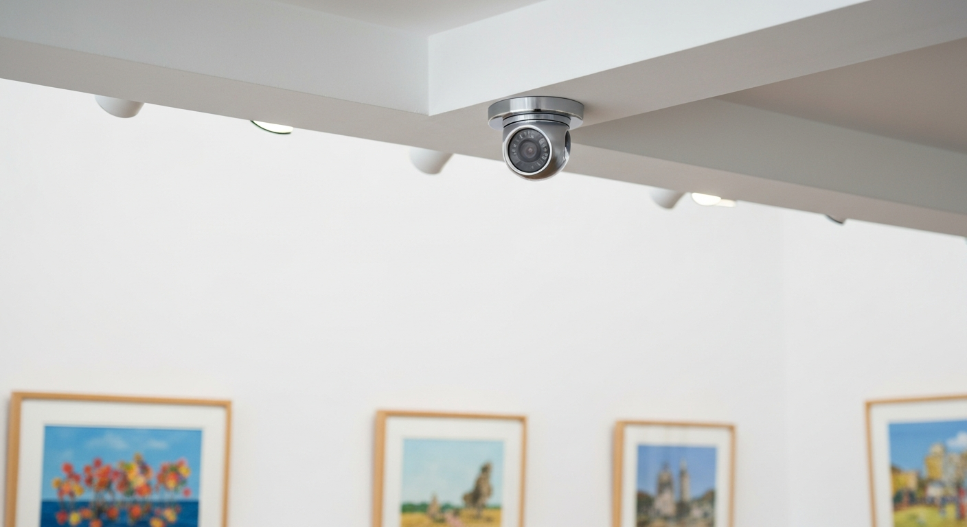 Discreet CCTV installation for St Ives gallery property