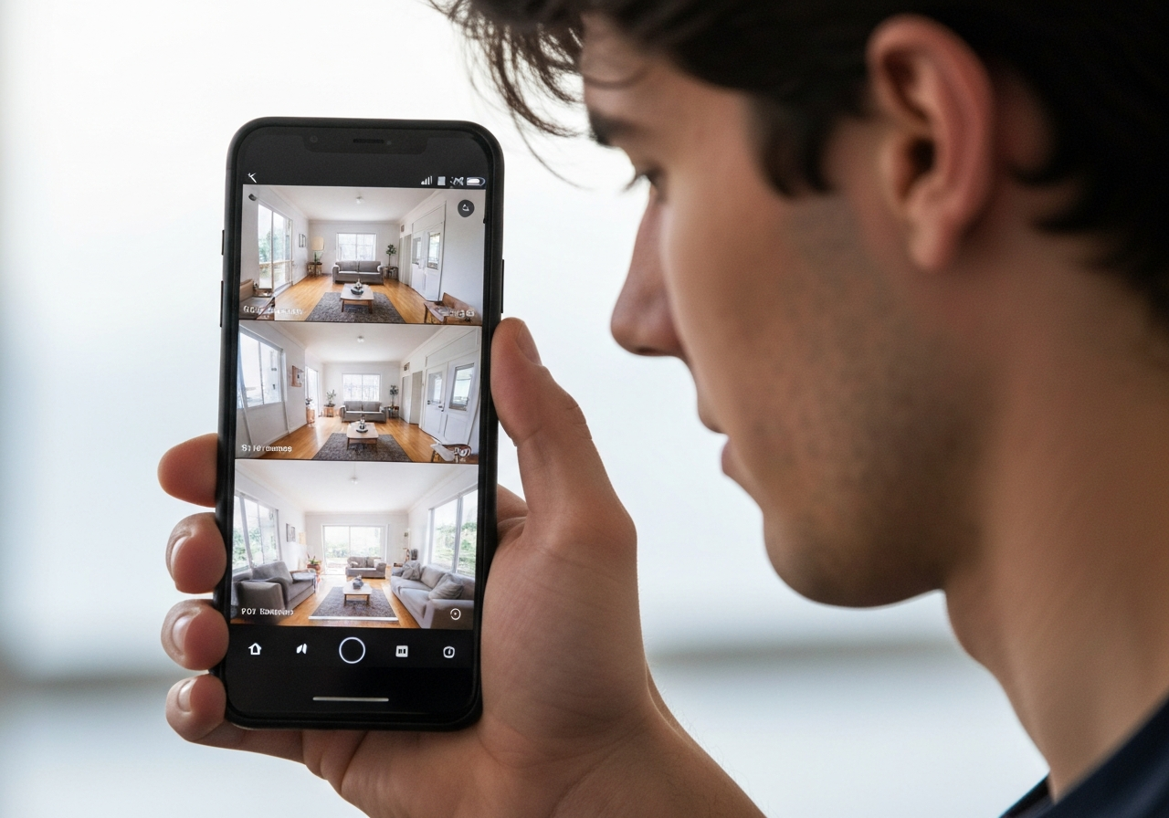 CCTV remote viewing on smartphone MC Fire and Security