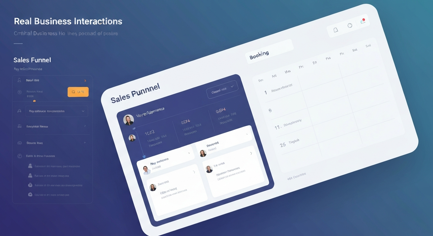 CRM Dashboard and Booking Calendar