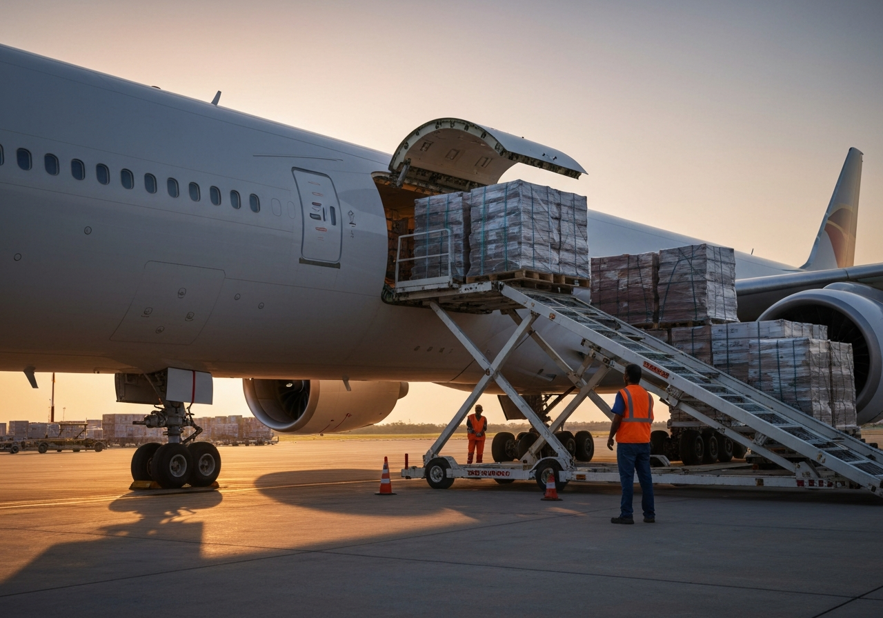 Cargo plane loading