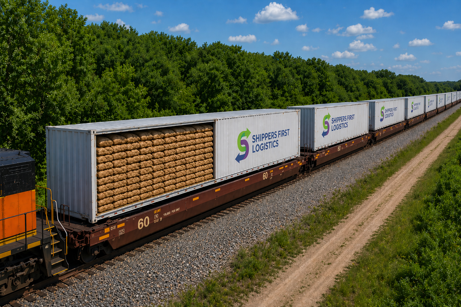 Maximum capacity freight container