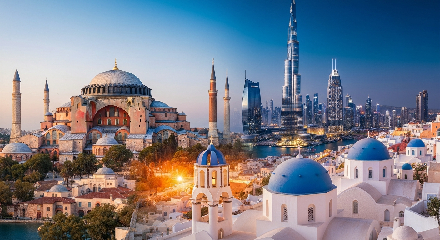 Estambul, Islas Griegas y Dubái