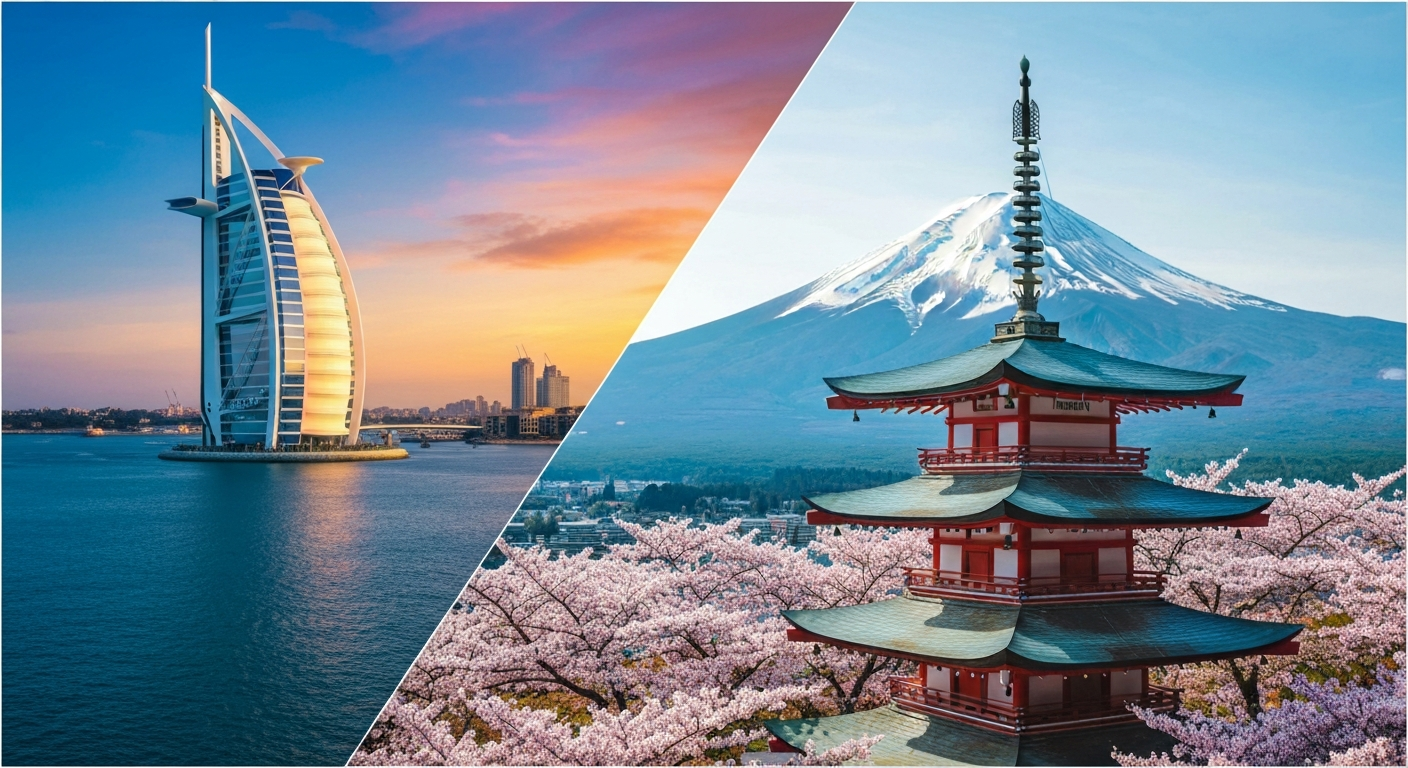Dubái con Japón
