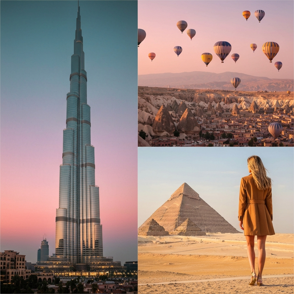 Dubái, Turquía y Egipto