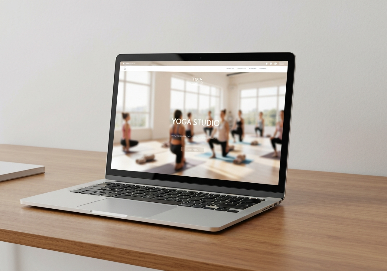 Yoga Studio website mockup