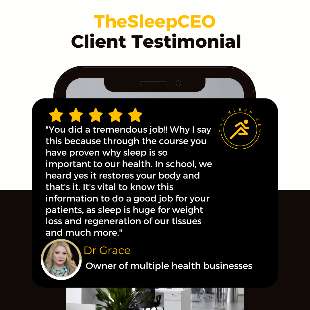 Dr Grace - Owner of multiple health businesses testimonial