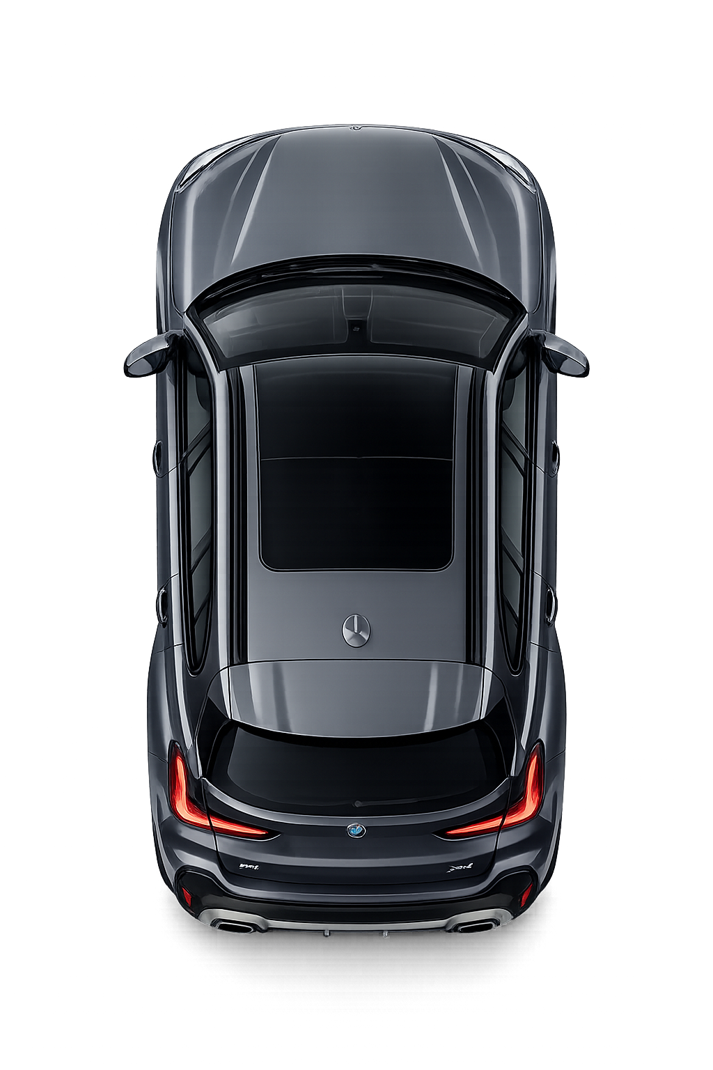 Prémium autó felülnézetből