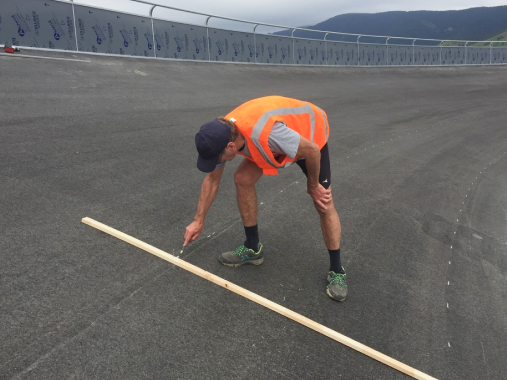 Line marking equipment and operator