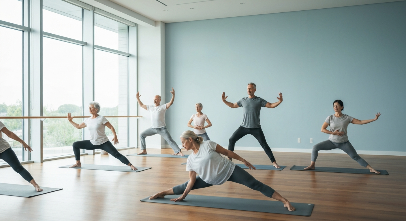 Clinical Yoga session for flexibility and mental wellbeing