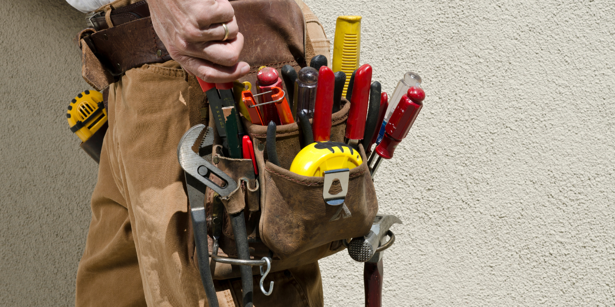 Handyman with toolbelt