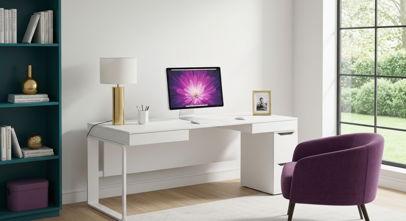 Clean, elegant office space