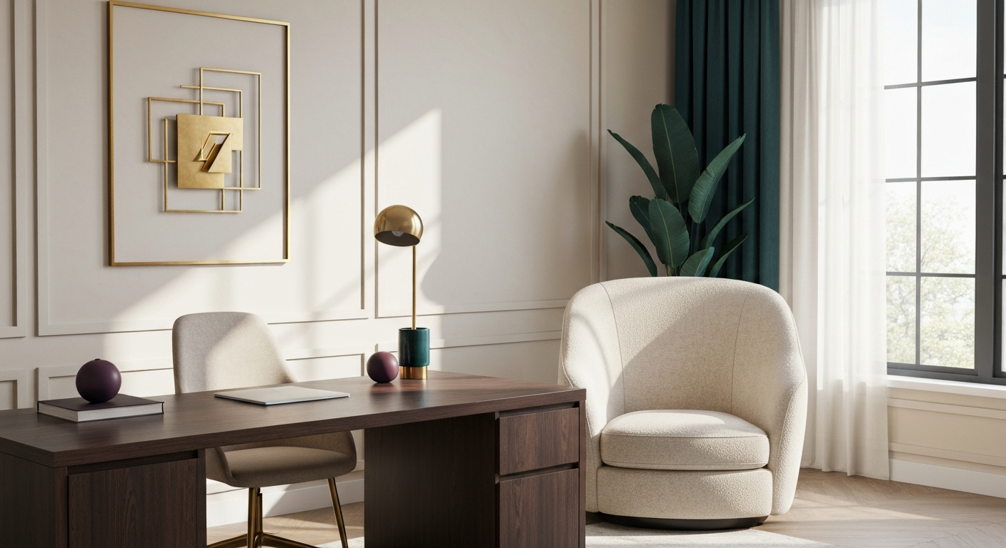 Clean, elegant office space