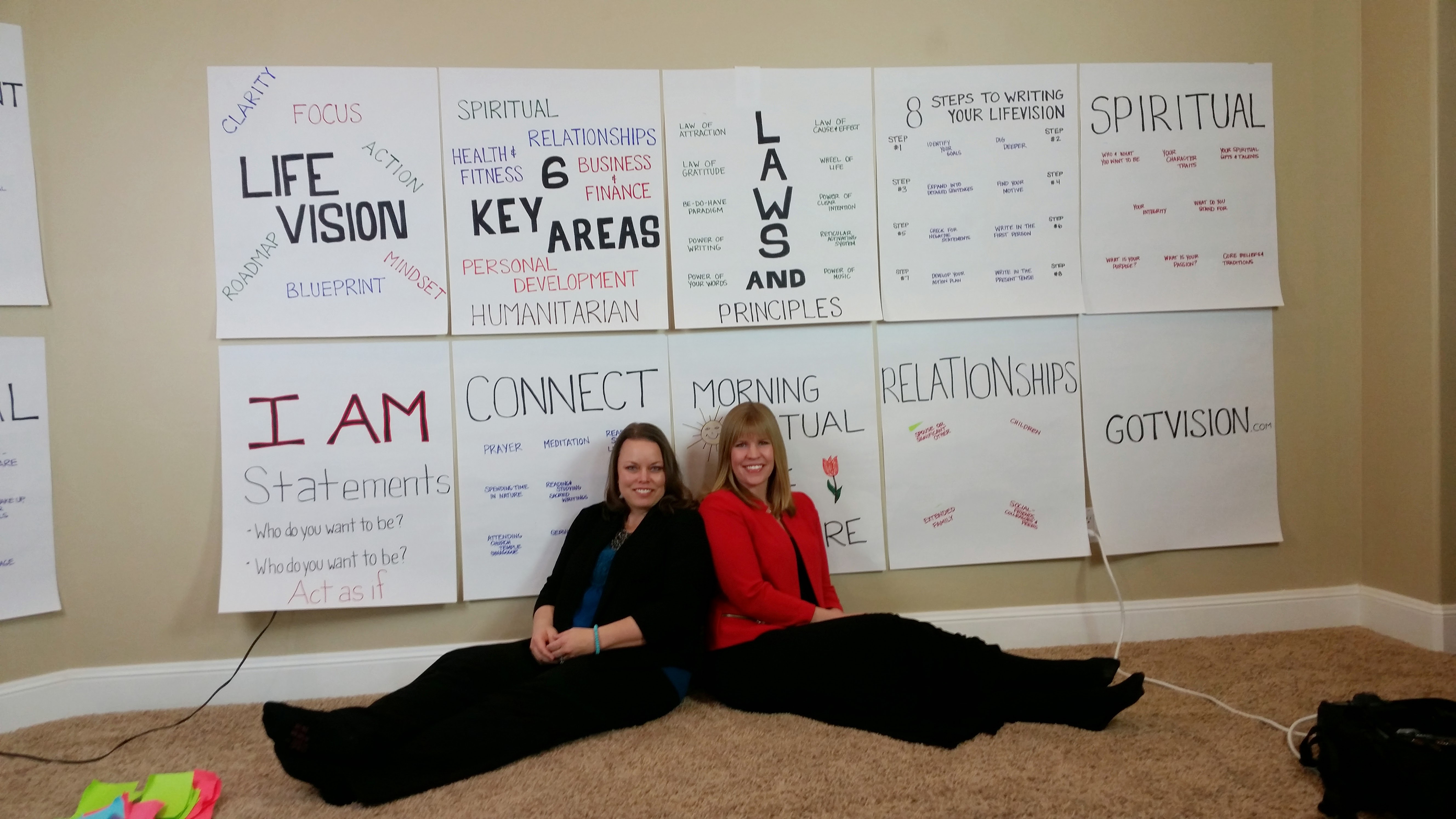 Lori Walker and I started our first business together where we taught workshops on how to manifest your ideal life