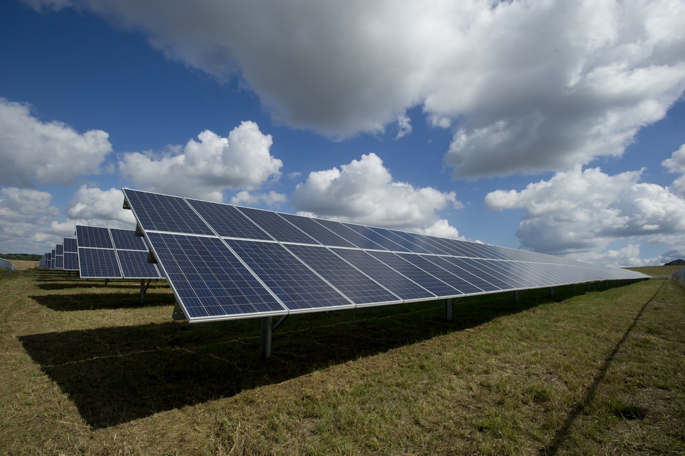 Solar panels on a residential roof