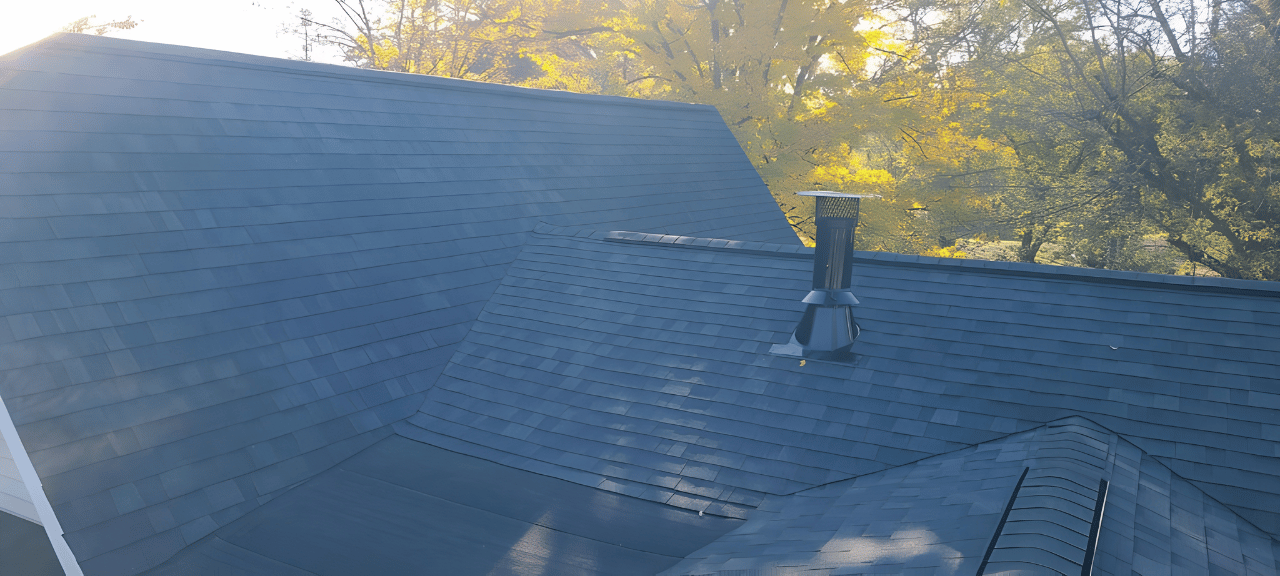After residential roof replacement by Worth Roofing Company