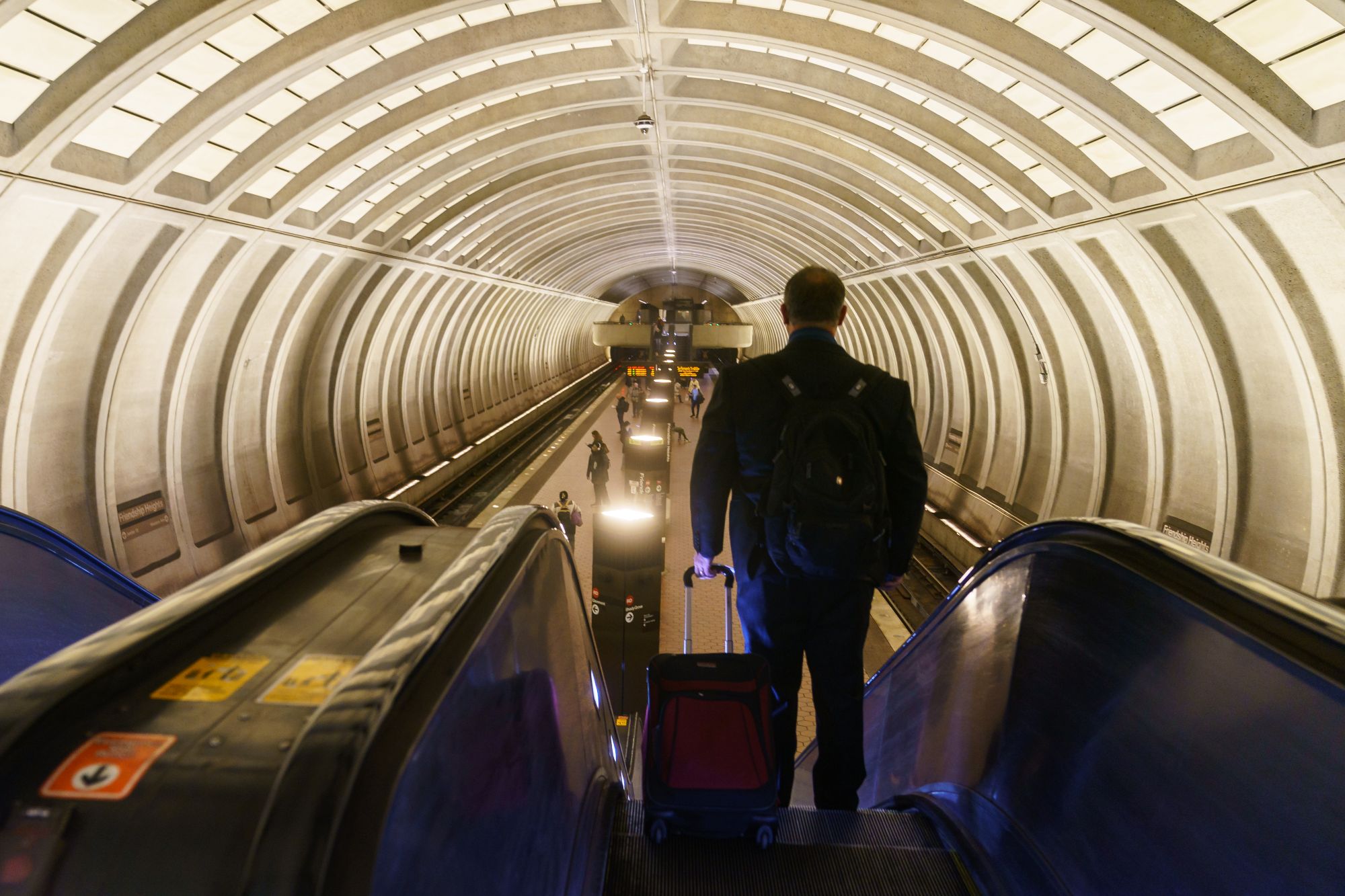 Metro station background