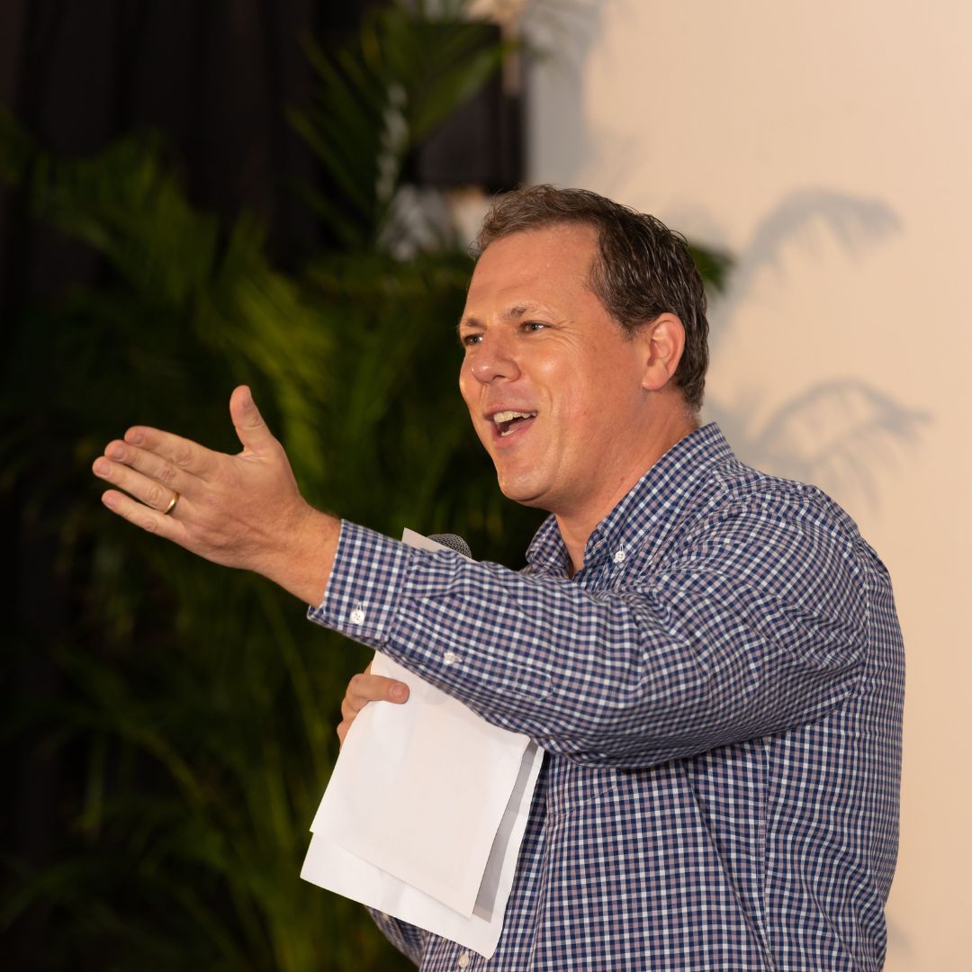 Dan Grech presenting