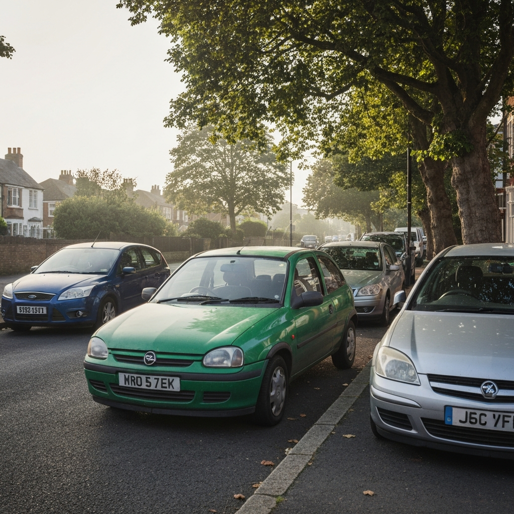 Vauxhall Corsa collected from a residential street