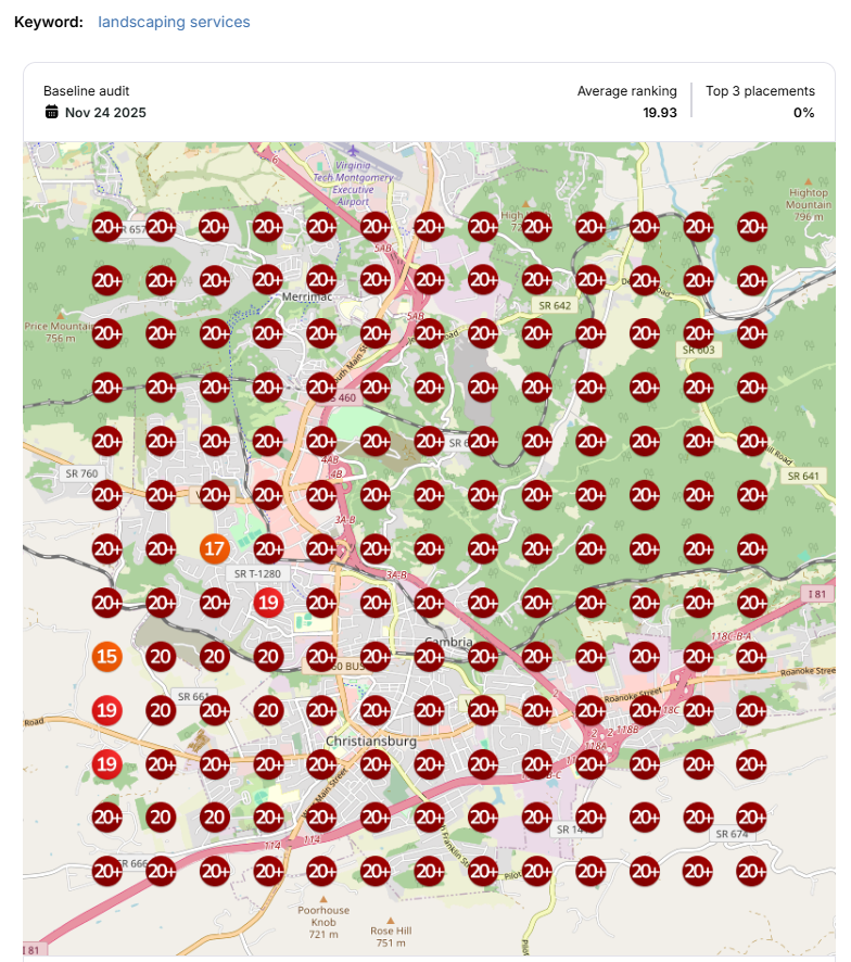 Low Google Maps Rankings