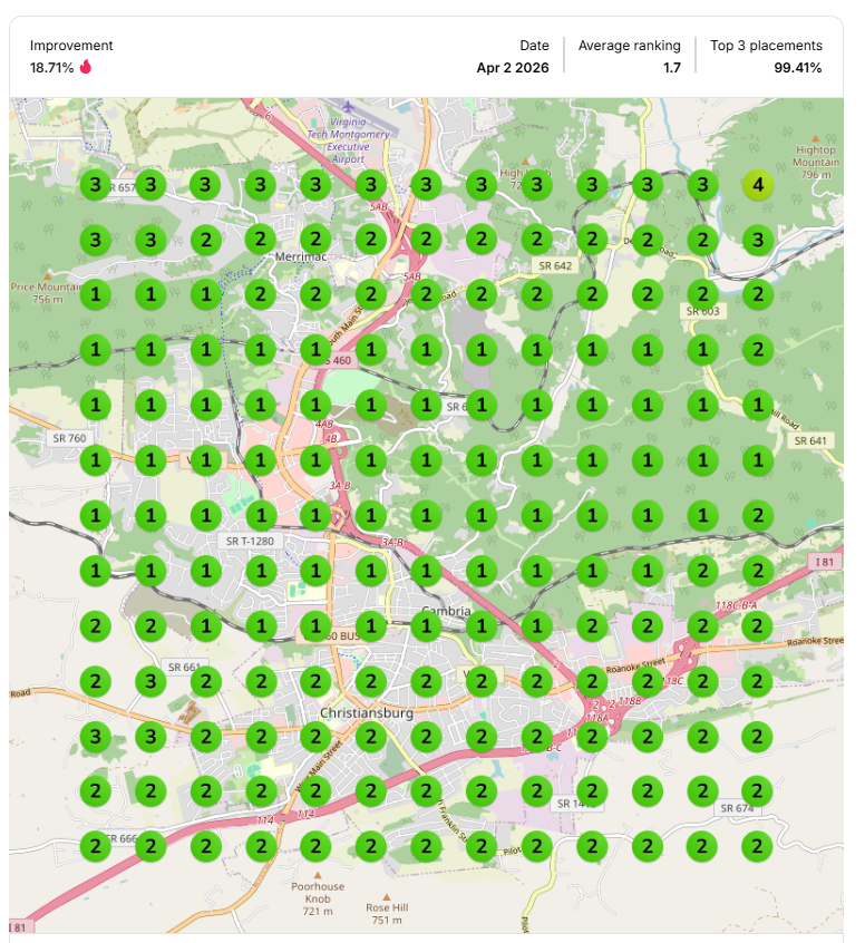 High Google Maps Rankings