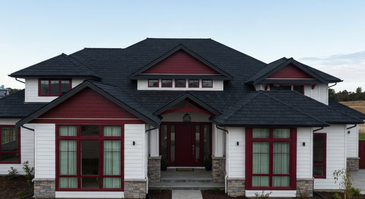 Beautiful modern home with new roof