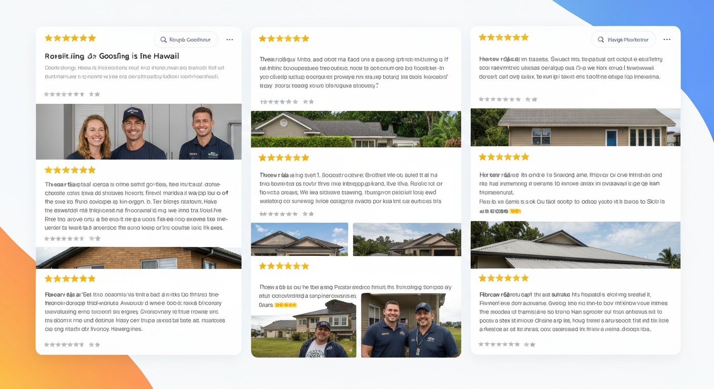 roofing company Google reviews Honolulu Hawaii