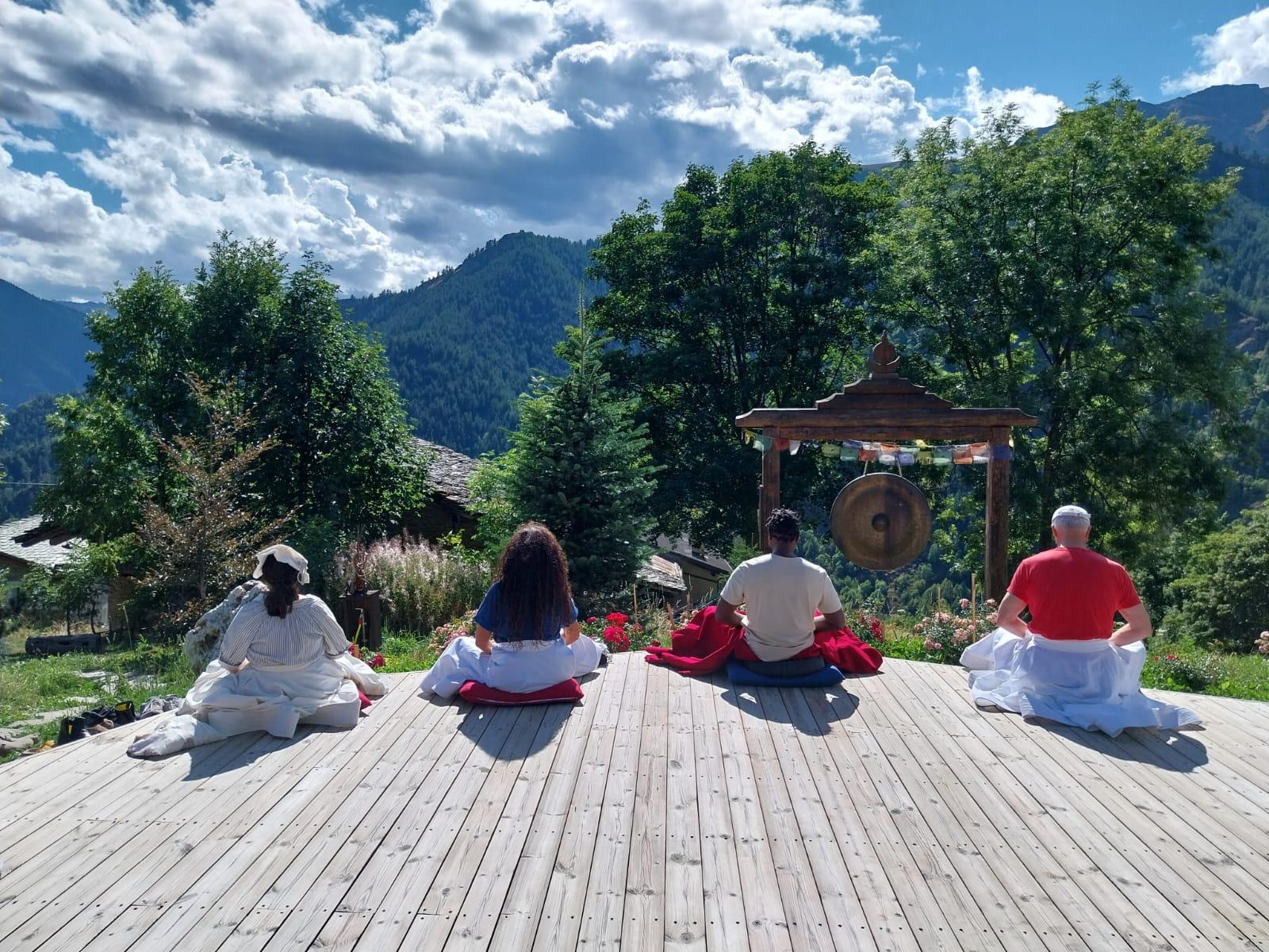 Group of meditators