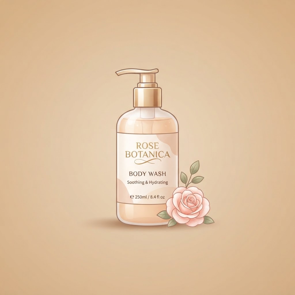 High-End Rose Body Wash Cream