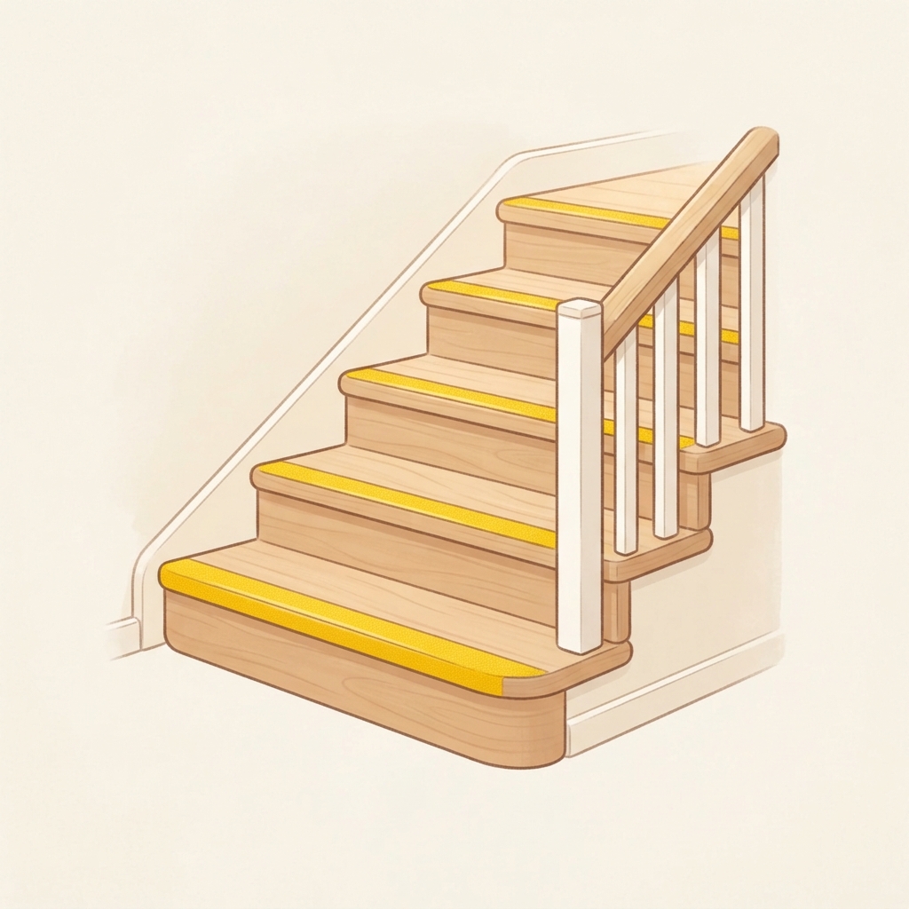 High-Contrast Stair Edge Tape