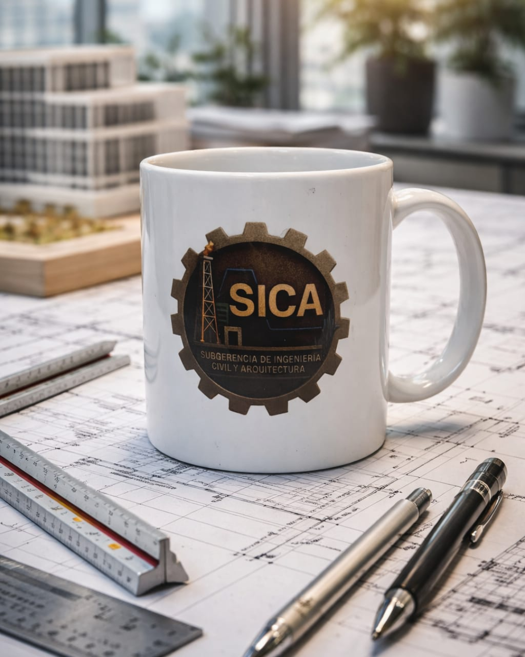 Tazas promocionales con logo de empresa SEBIL — imagen 2