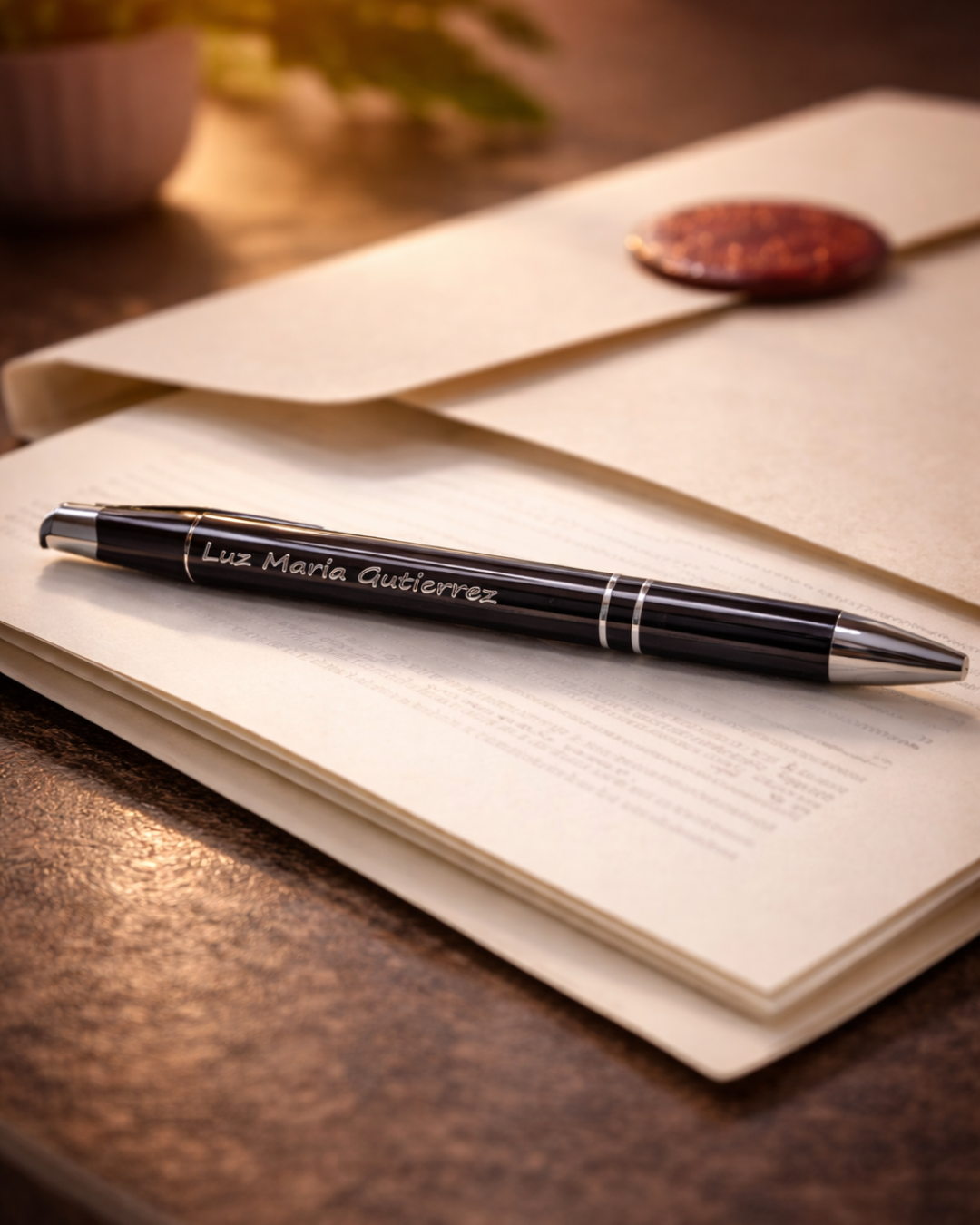 Plumas y bolígrafos promocionales con logo de empresa — imagen 1