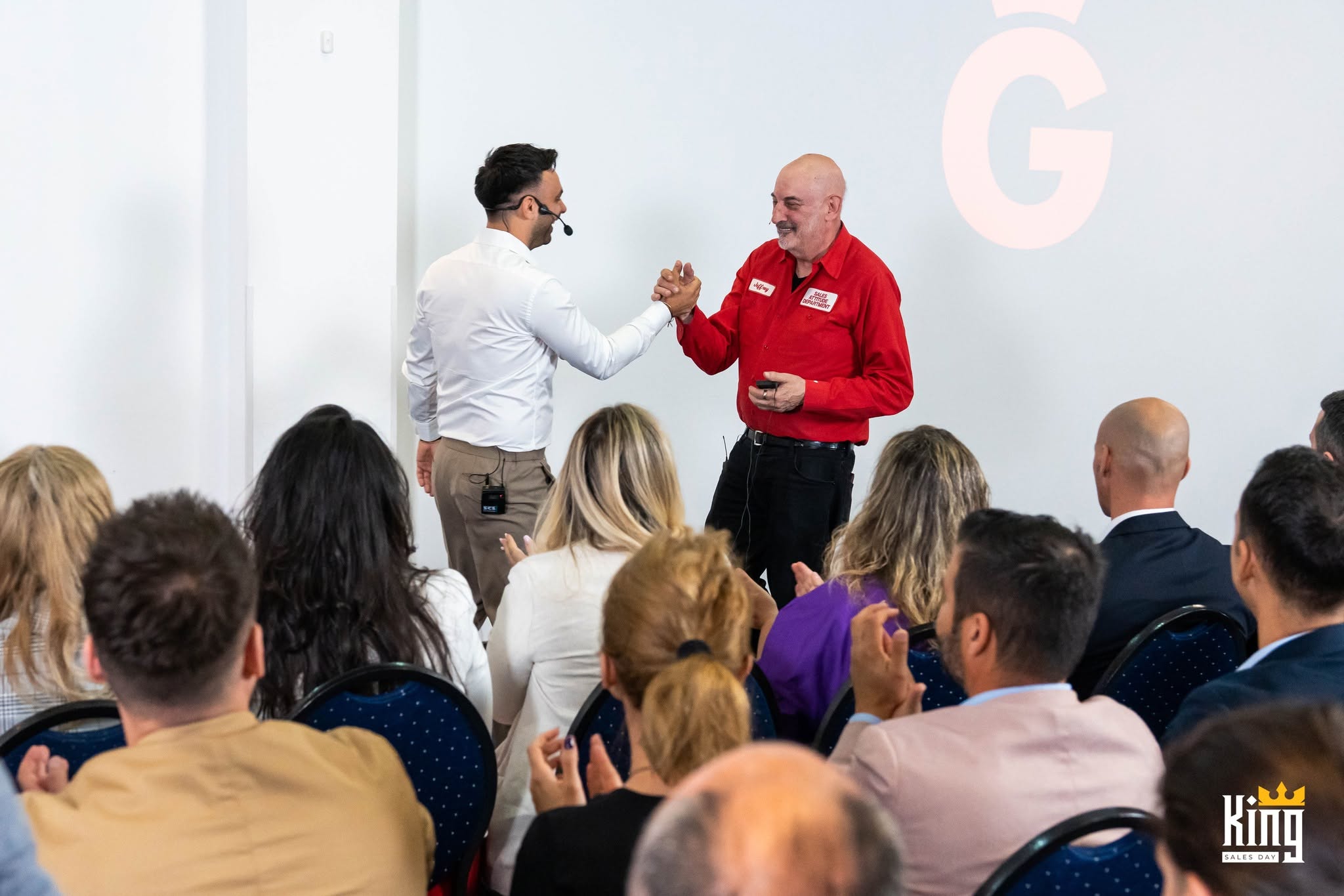 Jeffrey Gitomer și Andrei Dunuță la eveniment